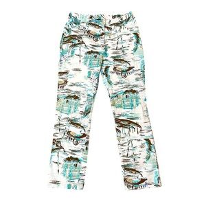 JL New York Women’s Size 10 Venice Italy Print Pants